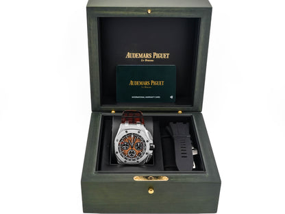 Audemars Piguet Offshore Selfwinding Chronograph Bronze Dial on Brown Leather 26420ST.OO.A828CR.01 Complete 2024