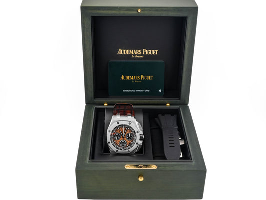 Audemars Piguet Offshore Selfwinding Chronograph Bronze Dial on Brown Leather 26420ST.OO.A828CR.01 Complete 2024