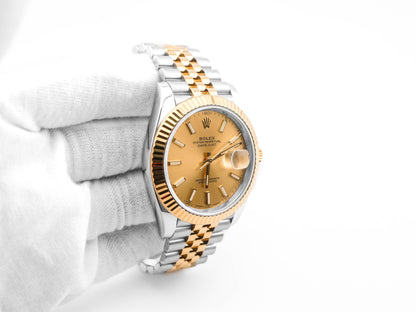 Rolex Datejust 41 Champagne Index Dial on Jubilee 126333 Card 2018
