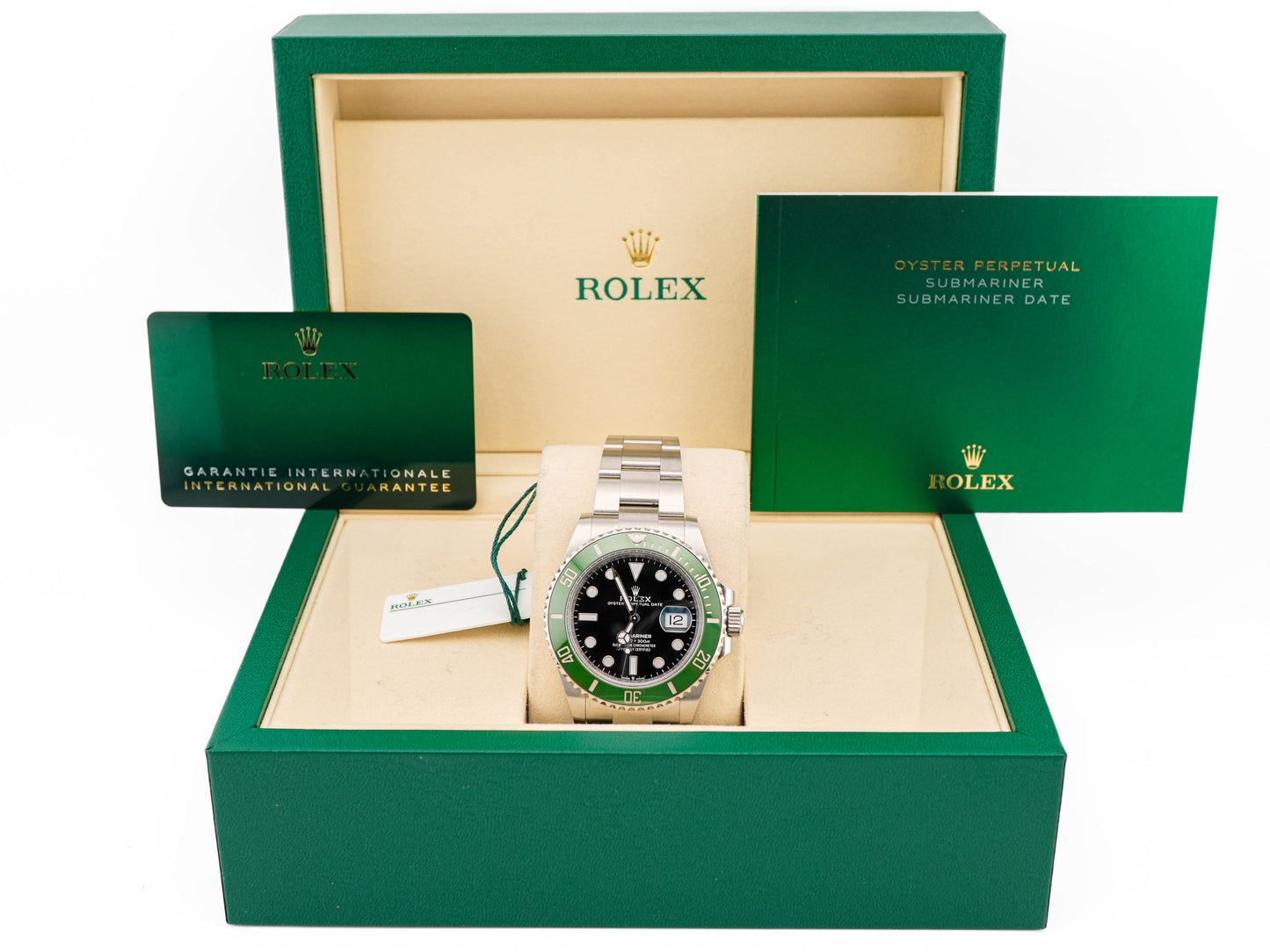 Rolex Submariner Black Dial on Oyster 126610LV Complete 2025