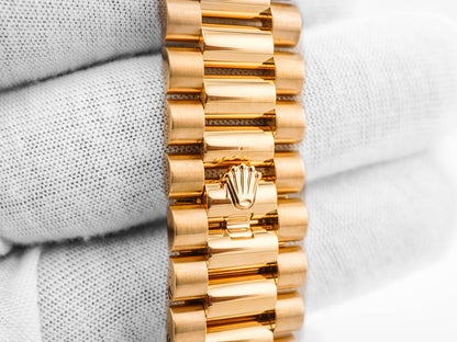 Rolex Day-Date 40 White Bevelled Roman Dial on President 228238 Card 2023