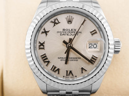 Rolex Datejust Lady Silver Roman Dial on Jubilee 279174 Card 2020