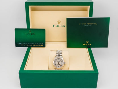 Rolex Datejust Lady Silver Roman Dial on Jubilee 279174 Card 2020