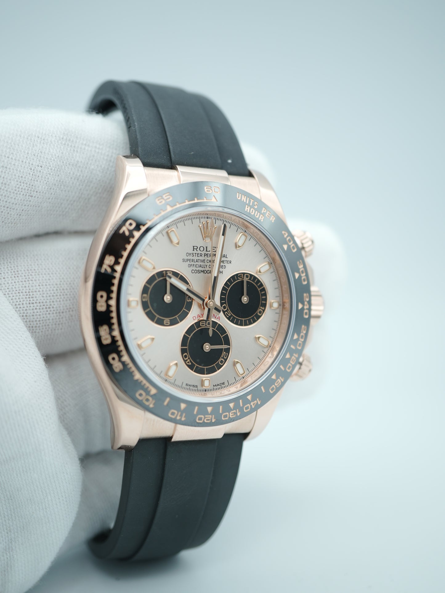 Rolex Daytona Pink Index Dial on Oysterflex 116515LN Complete 2022