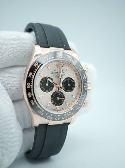 Rolex Daytona Pink Index Dial on Oysterflex 116515LN Complete 2022