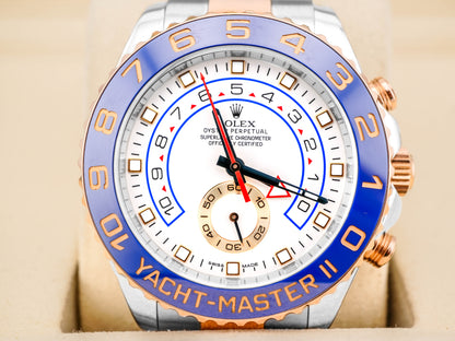 Rolex Yacht-Master II White Dial on Oyster 116681 2014
