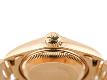 Rolex Datejust Lady President Champagne Diamond Dial on President 69178 Papers 1991