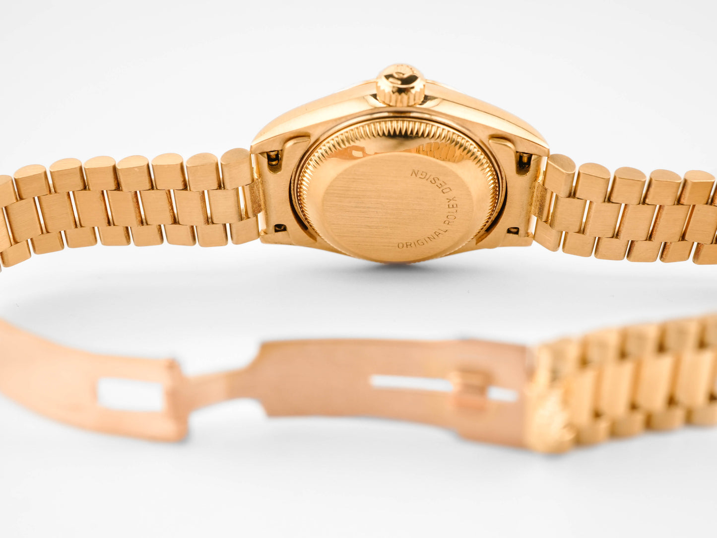 Rolex Datejust Lady President Champagne Diamond Dial on President 69178 Papers 1991