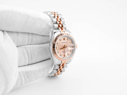 Rolex Datejust Lady Pink Jubilee Diamond Dial on Jubilee 179171 Card 2009