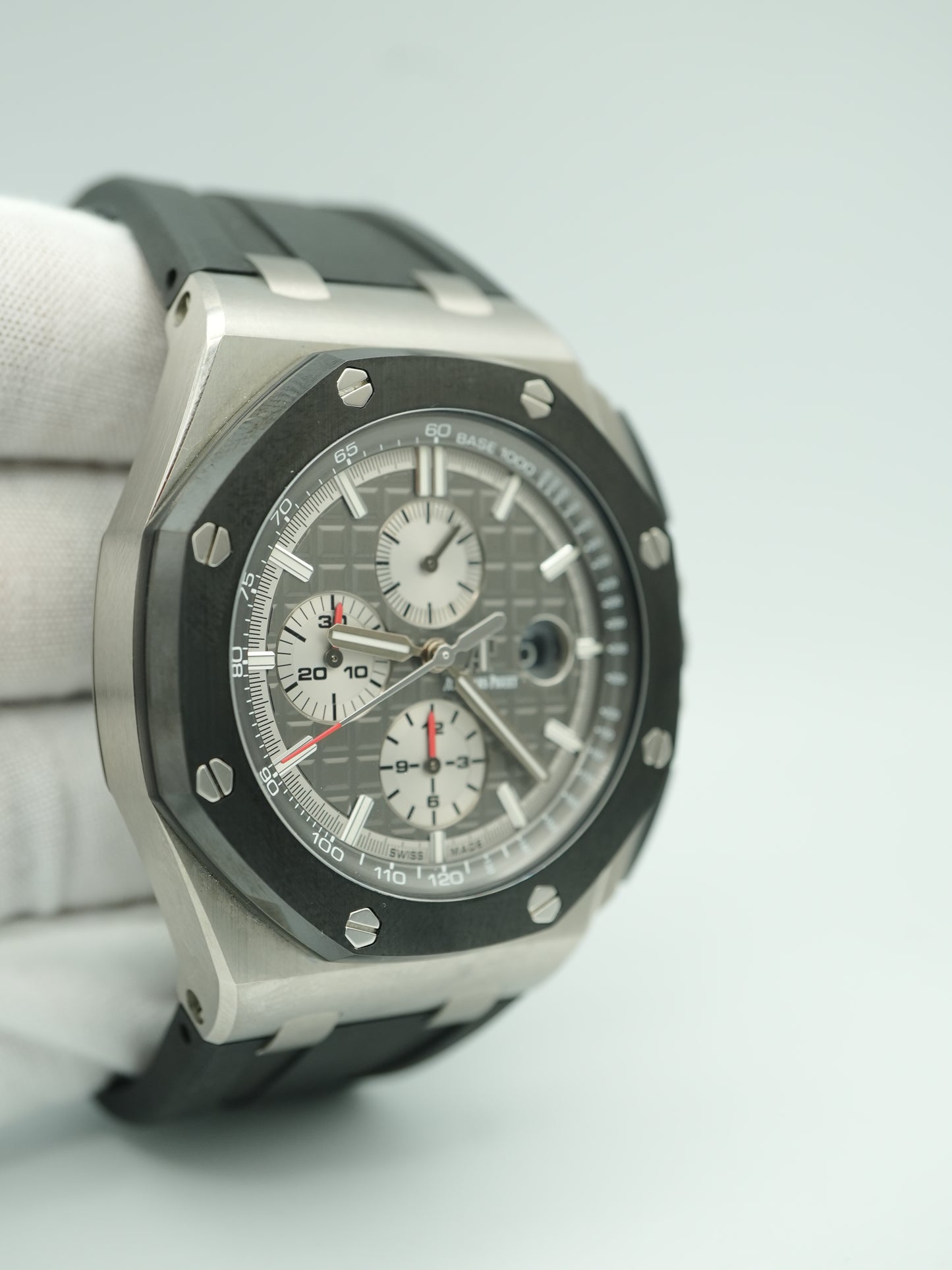 Audemars Piguet Royal Oak Offshore Chronograph Slate Dial on Rubber Strap 26400IO.OO.A004CA.01 Complete 2017