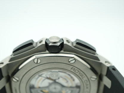 Audemars Piguet Royal Oak Offshore Chronograph Slate Dial on Rubber Strap 26400IO.OO.A004CA.01 Complete 2017
