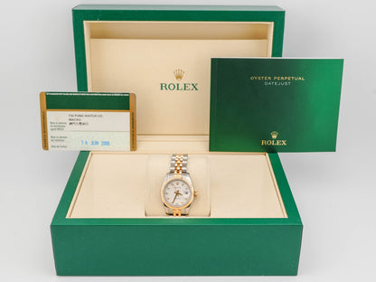 Rolex Datejust Lady Silver Jubilee Diamond Dial on Jubilee 179173 Card 2008