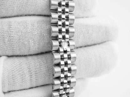 Rolex Datejust Lady Silver Diamonds Dial on Jubilee 179174 Card 2012