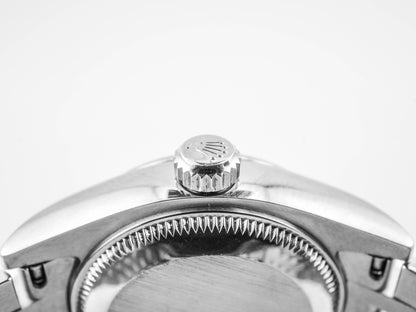 Rolex Datejust Lady Silver Diamonds Dial on Jubilee 179174 Card 2012