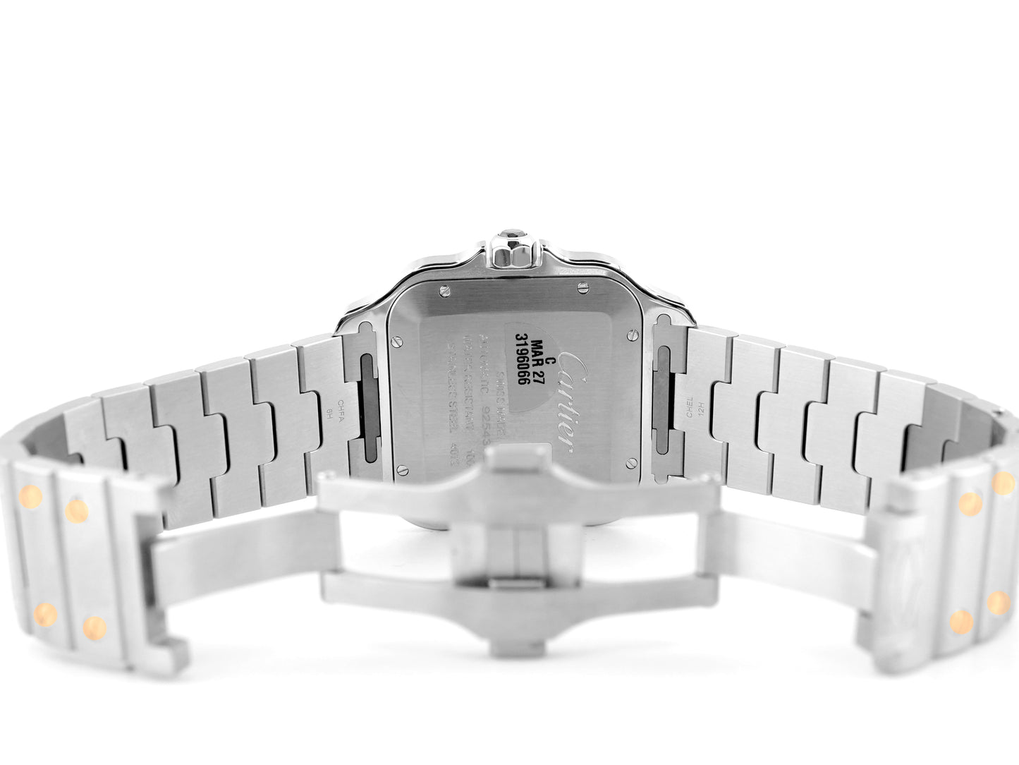 Cartier Santos de Cartier Large Silver Dial on Bracelet W2SA0009 Complete 2025