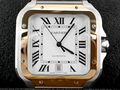 Cartier Santos de Cartier Large Silver Dial on Bracelet W2SA0009 Complete 2025