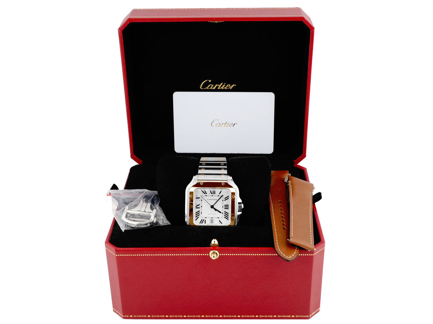 Cartier Santos de Cartier Large Silver Dial on Bracelet W2SA0009 Complete 2025