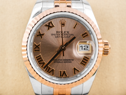 Rolex Datejust Lady Pink Champagne Roman Dial on Jubilee 179171 2015