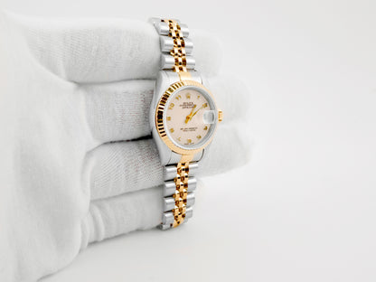 Rolex Datejust Lady Jubilee Ivory Arabic Dial on Jubilee 79173 Papers 2000