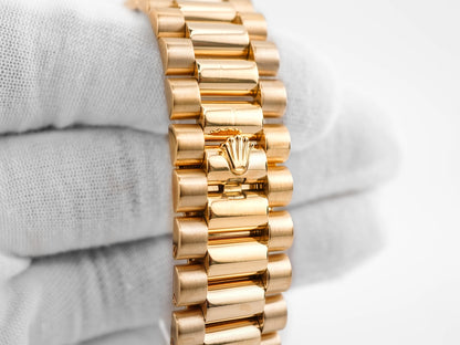 Rolex Day-Date II 41MM Champagne Roman Dial on President 218238 Card 2013