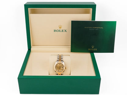 Rolex Datejust Lady Champagne Stick Dial on Jubilee 179173 2014