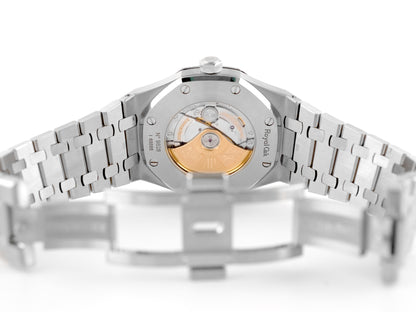 Audemars Piguet Royal Oak Selfwinding Black Dial on Bracelet 15400ST.OO.1220ST.01 Archives 2015