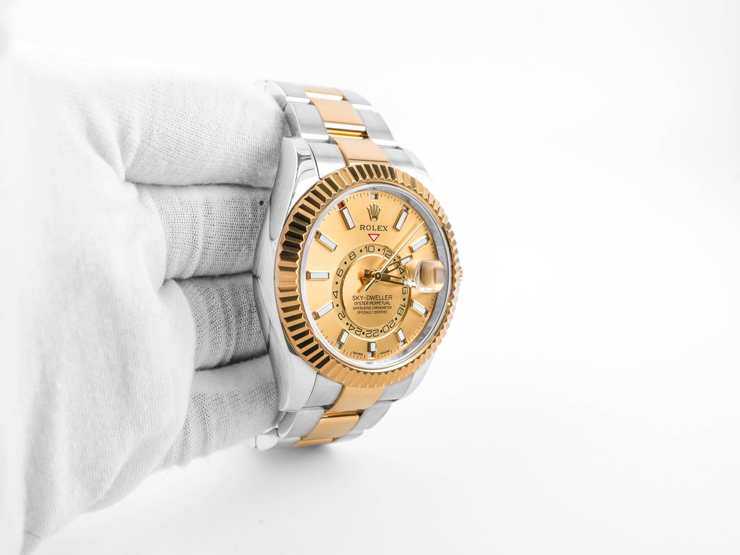 Rolex SkyDweller Champagne Dial on Oyster 326933 Card 2022
