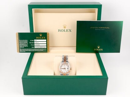 Rolex Datejust Lady White Diamond Dial on Jubilee 179171 Card 2012