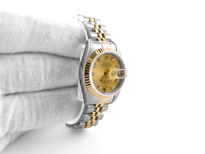 Rolex Datejust Lady Champagne Diamond Dial on Jubilee 69173 1991