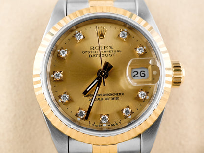 Rolex Datejust Lady Champagne Diamond Dial on Jubilee 69173 1991