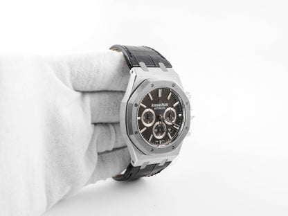 Audemars Piguet Royal Oak Leo Messi Chronograph Grey Dial on Leather Strap 26325TS.OO.D005CR.01 Complete 2013