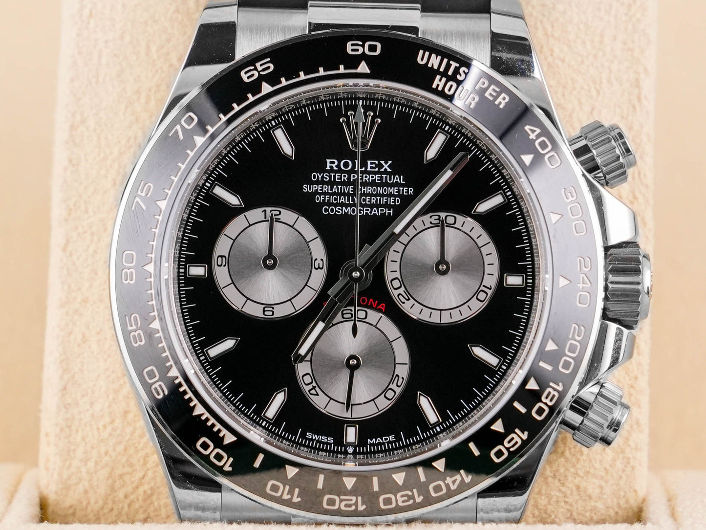 Rolex Daytona Black And Steel Index Dial on Oysterflex 126519LN Complete 2025