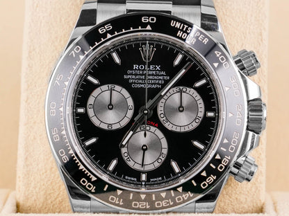 Rolex Daytona Black And Steel Index Dial on Oysterflex 126519LN Complete 2025