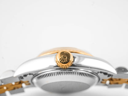 Rolex Datejust Lady Champagne Linen Stick Dial on Jubilee 69173 Papers 1997