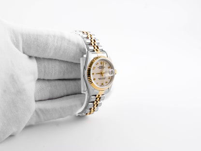 Rolex Datejust Lady Ivory Arabic Jubilee Dial on Jubilee 69173 Papers 1999