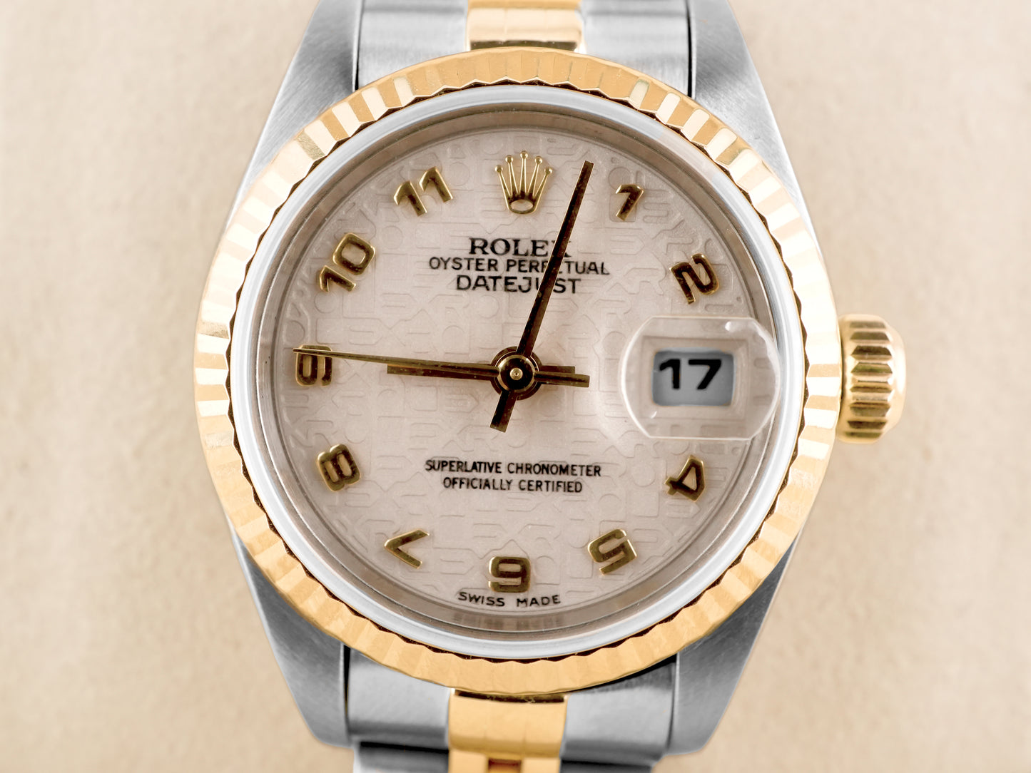 Rolex Datejust Lady Ivory Arabic Jubilee Dial on Jubilee 69173 Papers 1999