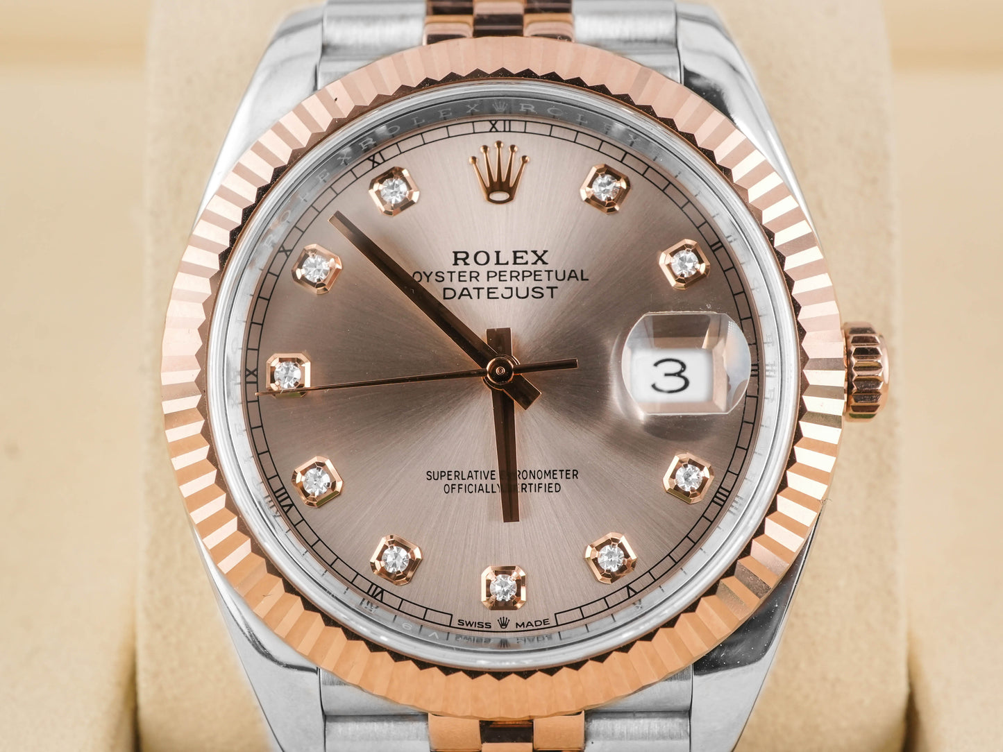 Rolex Datejust 41 Sundust Diamond Dial on Jubilee 126331 Card 2020