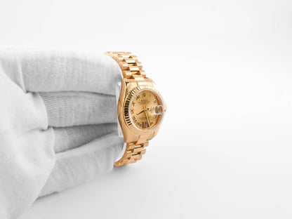 Rolex Datejust Lady President Champagne Roman With Ruby Six Dial on President 179178 Card 2016