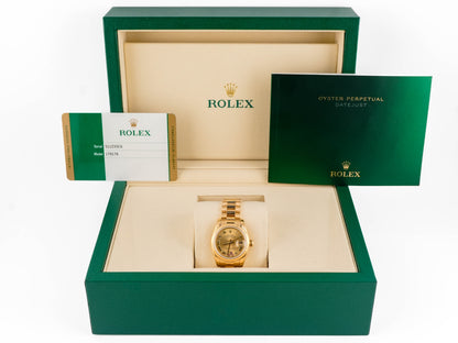 Rolex Datejust Lady President Champagne Roman With Ruby Six Dial on President 179178 Card 2016
