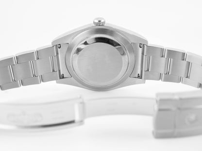 Rolex Oyster Perpetual 39 Blue Index Dial on Oyster 114300 Card 2015