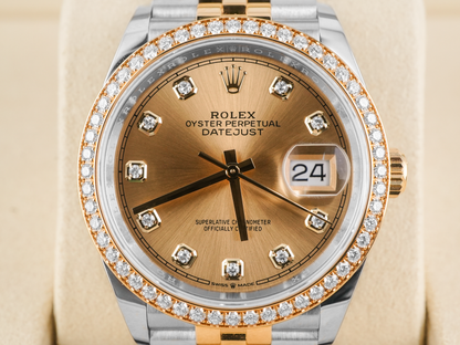 Rolex Datejust 36 Champagne Diamond Dial on Jubilee 126283 Complete 2026