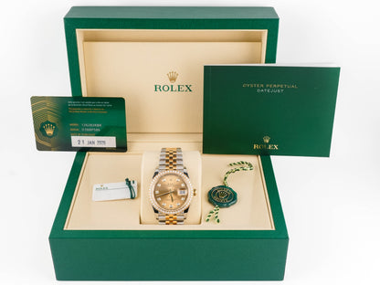 Rolex Datejust 36 Champagne Diamond Dial on Jubilee 126283 Complete 2026
