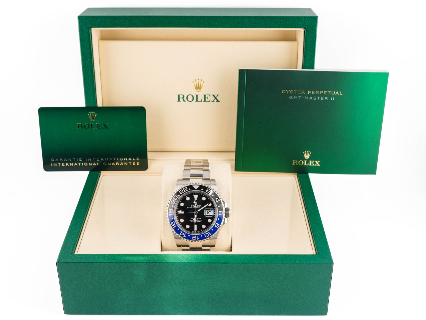 Rolex GMT-Master II Batman Black Dial on Oyster 126710BLNR Card 2024