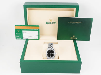 Rolex Datejust 31 Black Stick Dial on Jubilee 178274 Card 2015