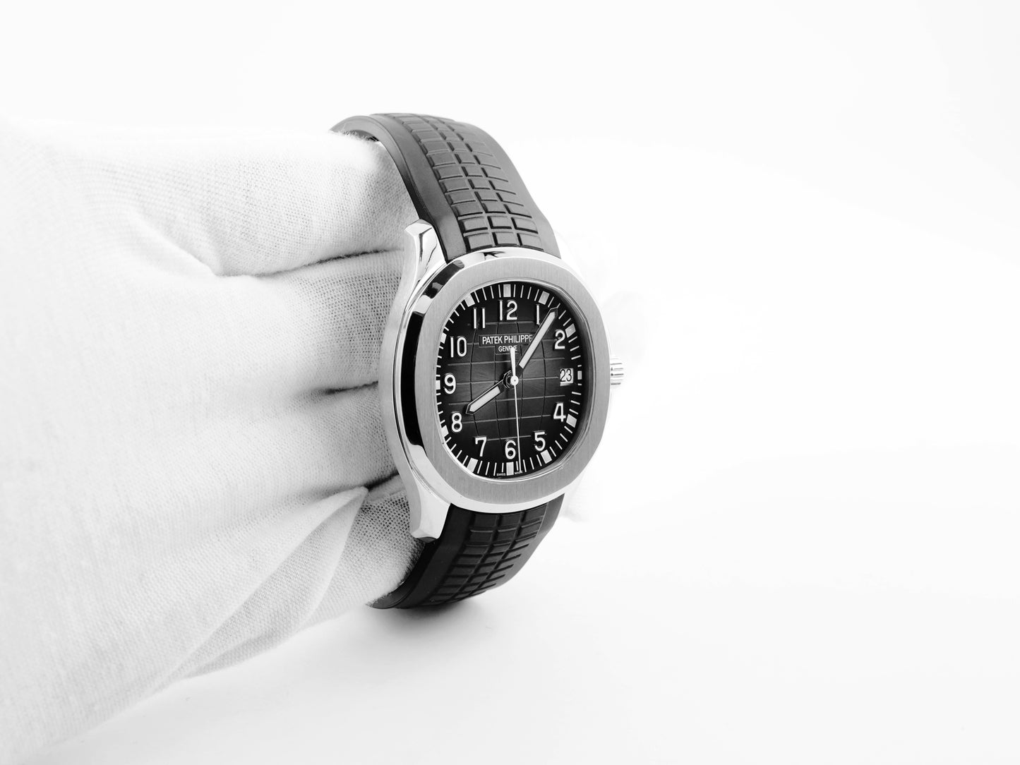 Patek Philippe Aquanaut Black Dial on Strap 5167A-001 Papers 2017