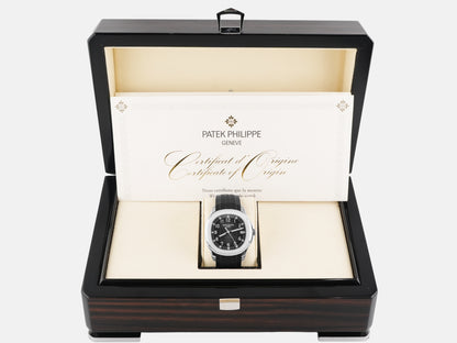 Patek Philippe Aquanaut Black Dial on Strap 5167A-001 Papers 2017