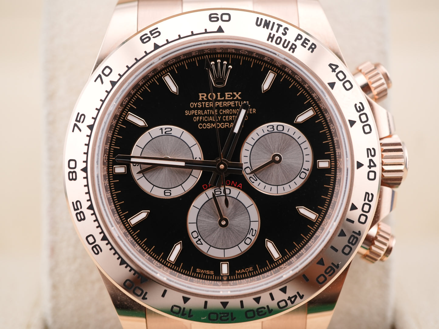 Rolex Daytona Black And Sundust Index Dial on Oyster 126505 Complete 2024