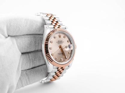 Rolex Datejust 41 Sundust Diamond Dial on Jubilee 126331 Card 2016