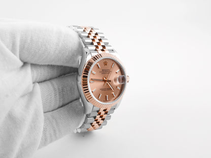 Rolex Datejust 31 Rose Index Dial on Jubilee 278271 Card 2021