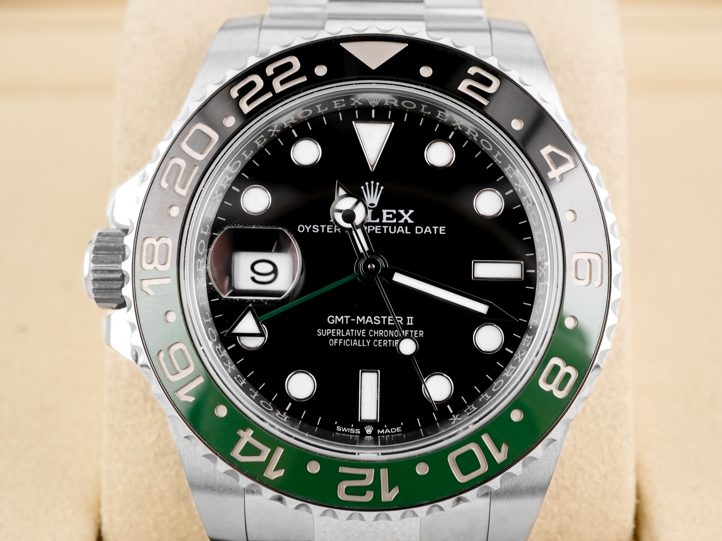 Rolex GMT-Master II "Sprite" Black Dial on Oyster 126720VTNR Complete 2023